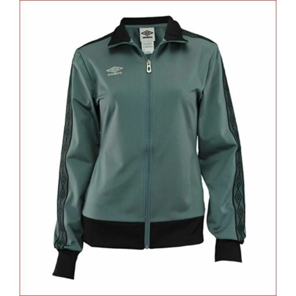 Umbro women jacket sweater UUL1UABK grey black XL MSRP $50